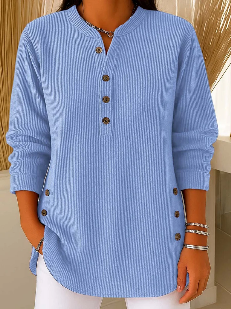 Livia | Comfortable Jumper with Subtle Button Details