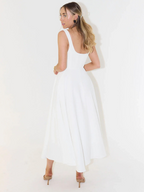 MELISA | Elegant Midi Dress with Feminine Silhouette