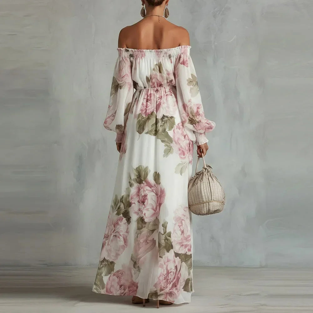 Rosalie | Floral Off-Shoulder Maxi Dress