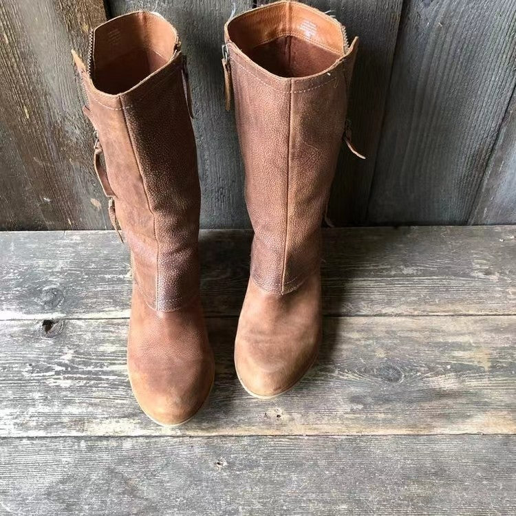 Amparo | Mid-Calf Zip Boots