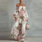 Rosalie | Floral Off-Shoulder Maxi Dress