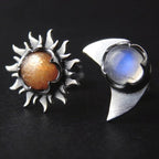 Sun-Moon Earrings