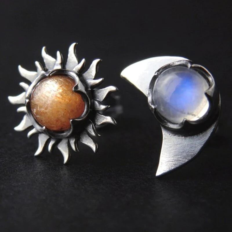Sun-Moon Earrings