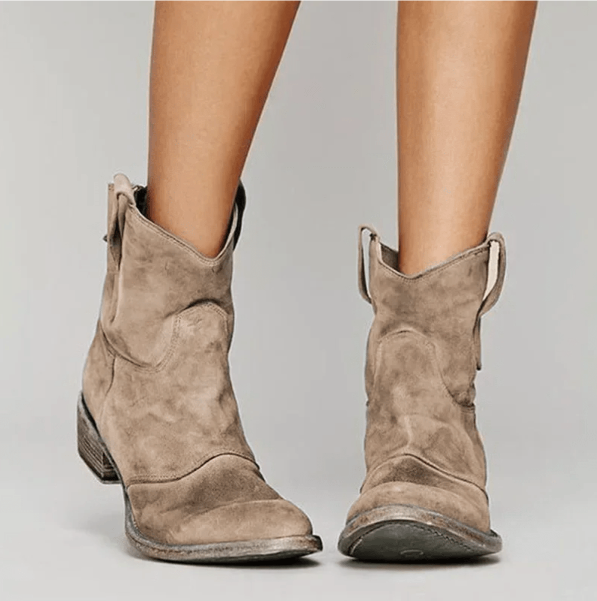 Brielle | Soft-Finish Ankle Boots - Light Brown