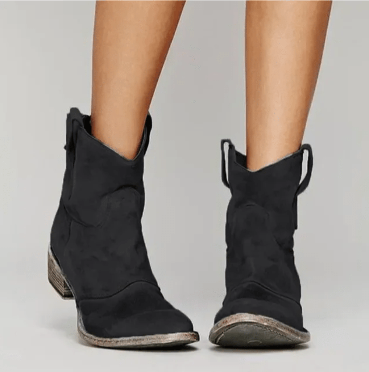 Brielle | Soft-Finish Ankle Boots - Black