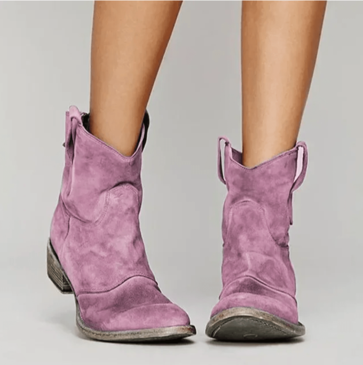 Brielle | Soft-Finish Ankle Boots - Pink