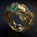 Exotic Crystal Earth Hollow Ring