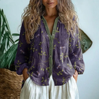 Wena | Floral Button-Down Blouse
