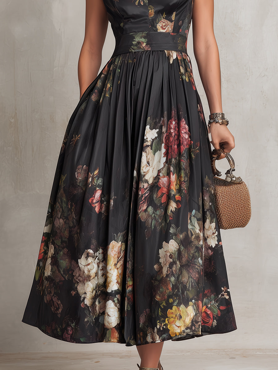 Lillian | Pleated Floral Dress
