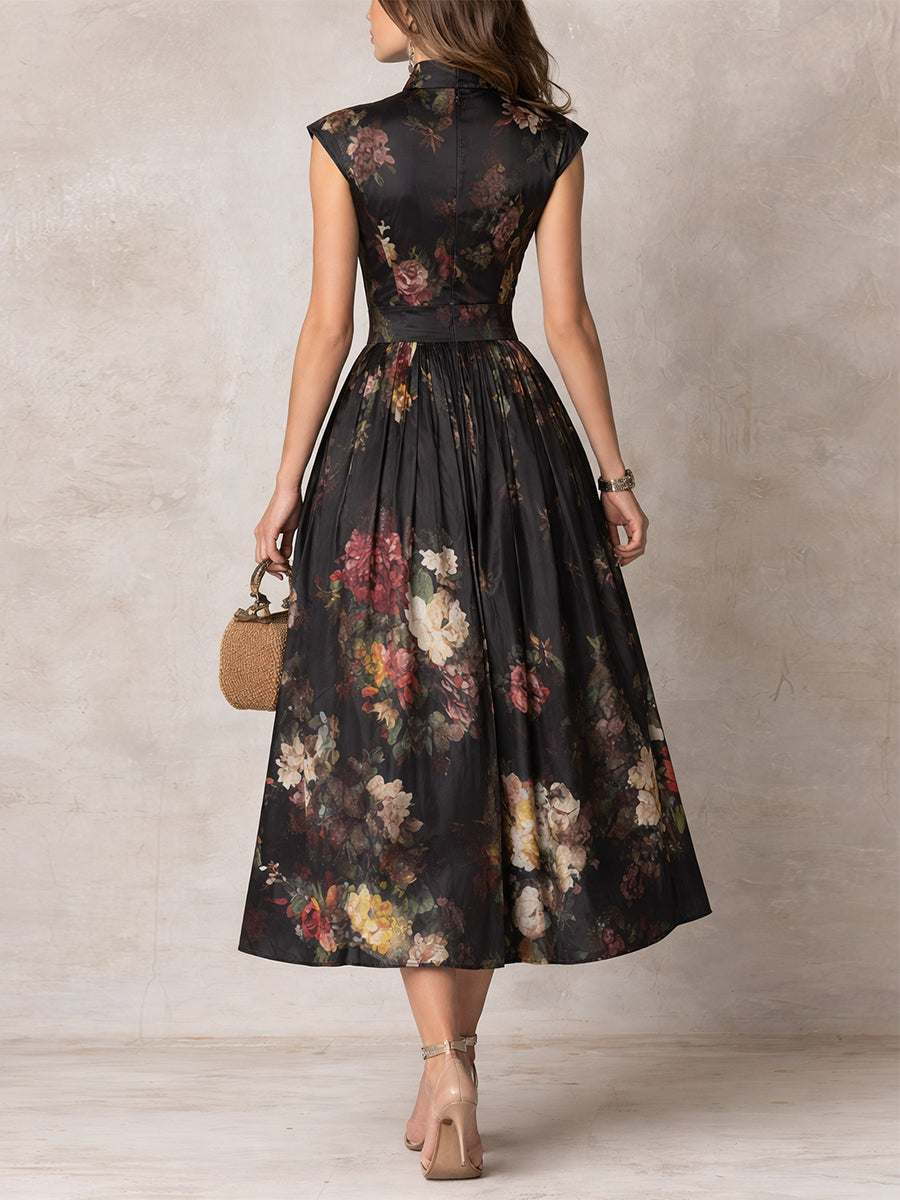 Lillian | Pleated Floral Dress
