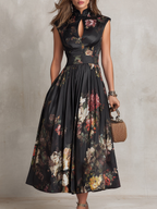 Lillian | Pleated Floral Dress