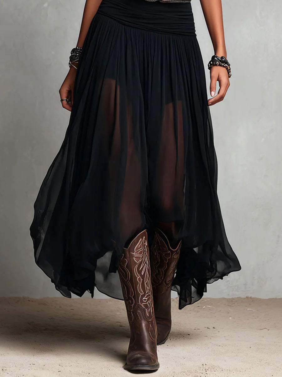Odette | Elegant Maxi Dress with Belt