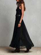 Odette | Elegant Maxi Dress with Belt