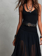Odette | Elegant Maxi Dress with Belt