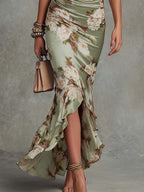 Anastasia | Long Dress with Floral Pattern