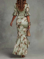Anastasia | Long Dress with Floral Pattern