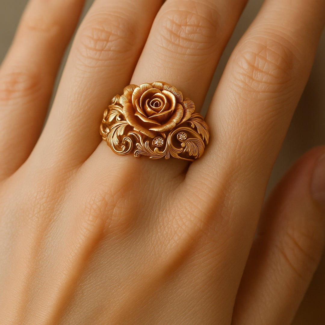 Golden Flower Ring