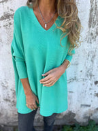 Kira | Oversized Jumper with Relaxed V-Neck
