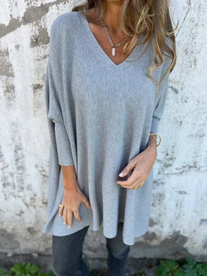 Kira | Oversized Jumper with Relaxed V-Neck