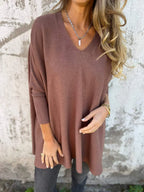 Kira | Oversized Jumper with Relaxed V-Neck