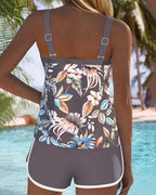 Imke | U-Neck Sleeveless Printed Tankini