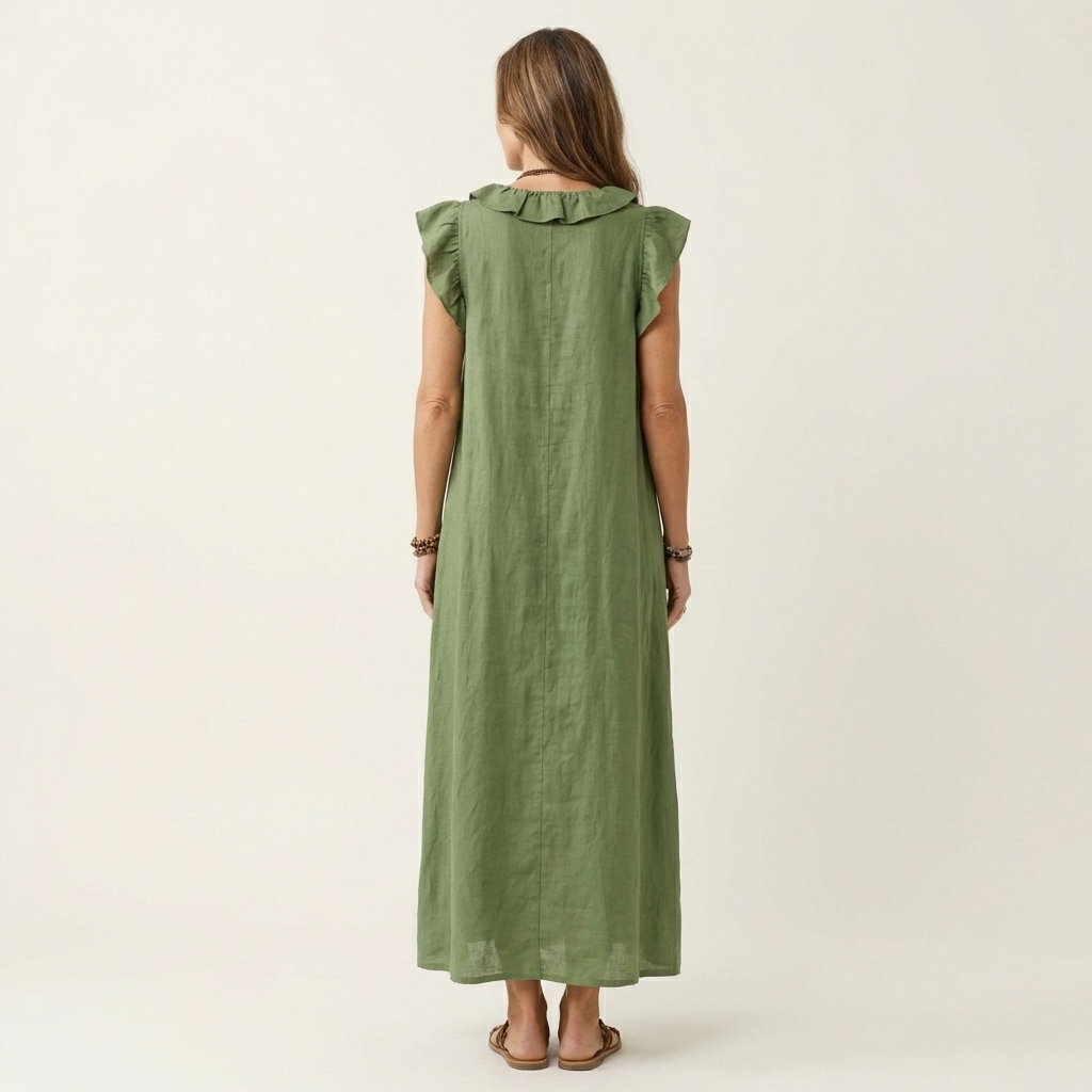 josette-ruffle-v-neck-maxi-dress