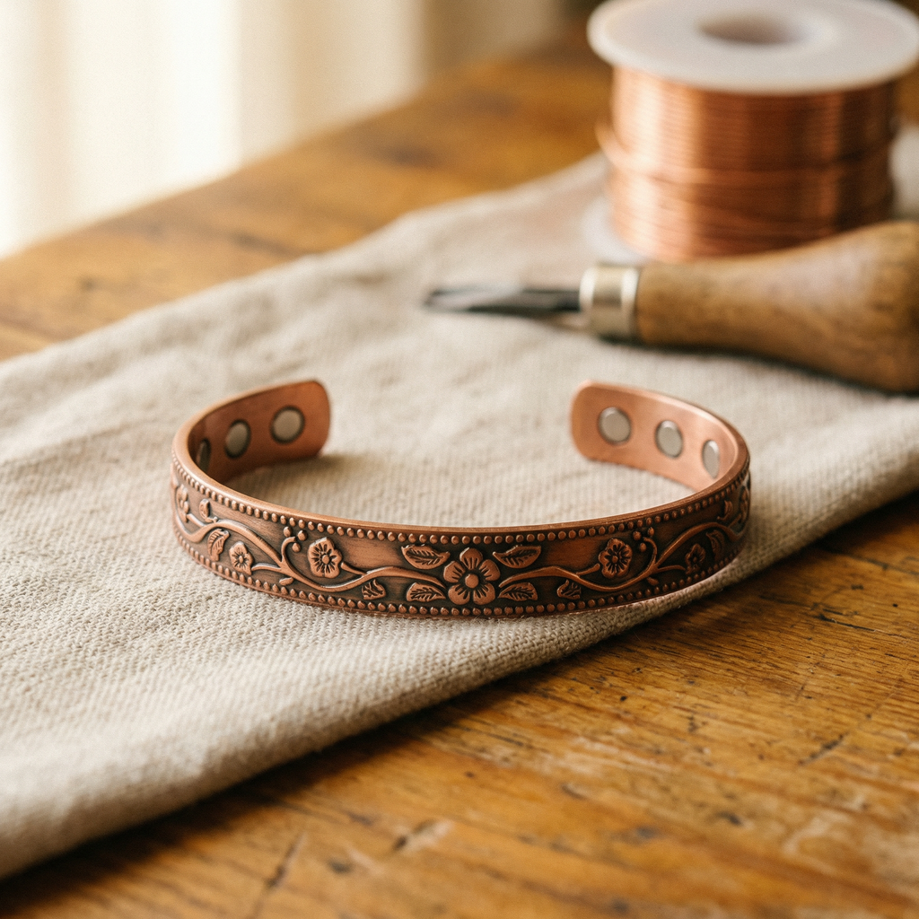 Trellis Copper Bracelet