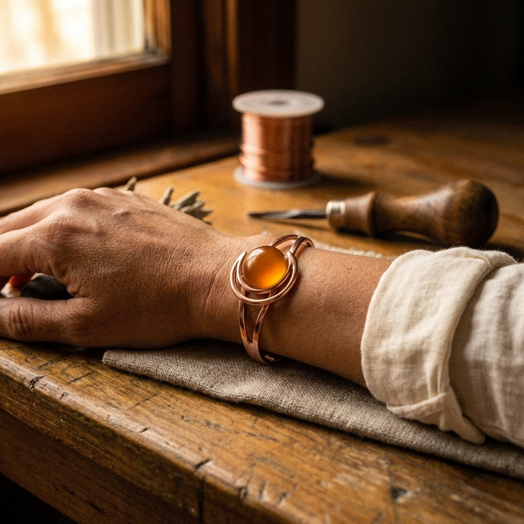 Sphere Copper Bracelet