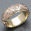 Vintage Rose Petal Gold Ring