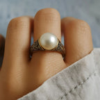Vintage Pearl Gold Ring