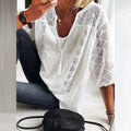 Winona | Crochet-Detail Blouse - White