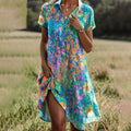 Maureen | Floral V-Neck Dress