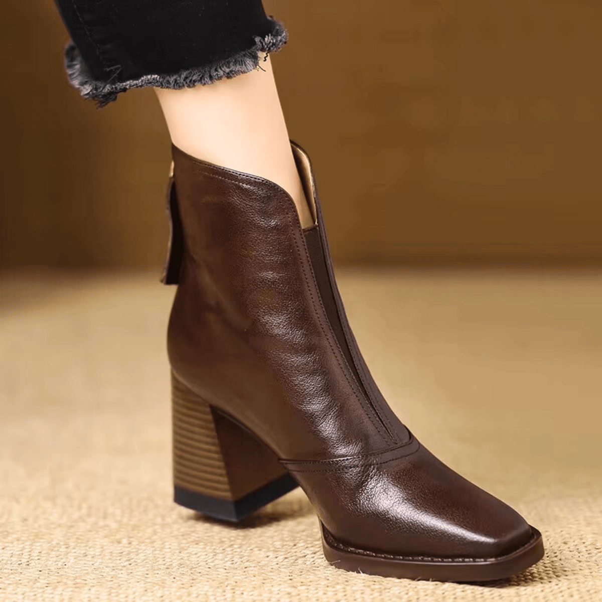 Rosalie | Luxurious Mid-Height Ankle Boots